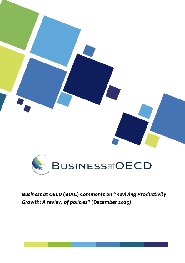 BIAC Comments on reviving productivity growth a review of policies