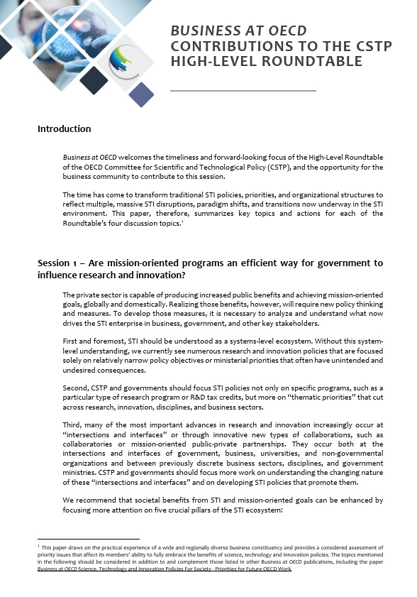 contribution to the CSTP