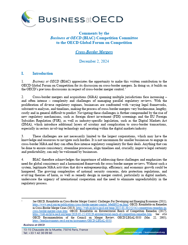 cross-border mergers